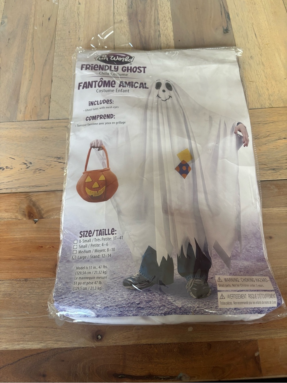 Friendly Ghost Kids Costume - White